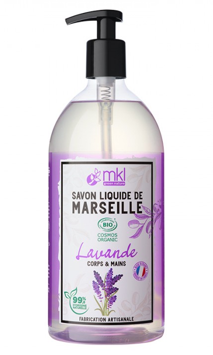 MKL Savon Liquide de Marseille Bio Lavande 1L